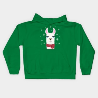 Xmas Llama Kids Hoodie